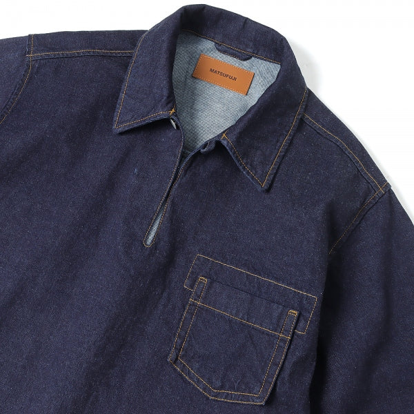 Pullover Work Denim Jacket (M231-0104) | MATSUFUJI