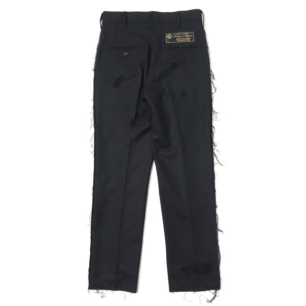 doublet ダブレット 22SS RECYCLE WOOL DAMAGED TROUSERS ダメージ加工トラウザーズパンツ ピンク L新古品使用感の無い新品同様品Ａ