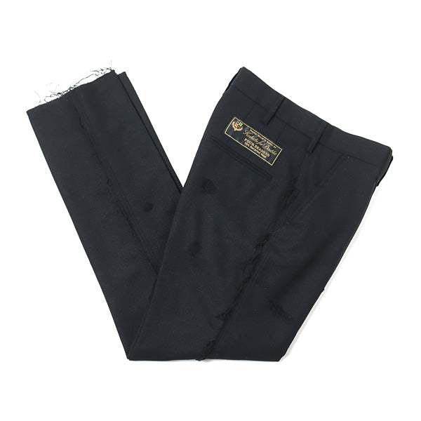 doublet ダブレット 22SS RECYCLE WOOL DAMAGED TROUSERS ダメージ加工トラウザーズパンツ ピンク L