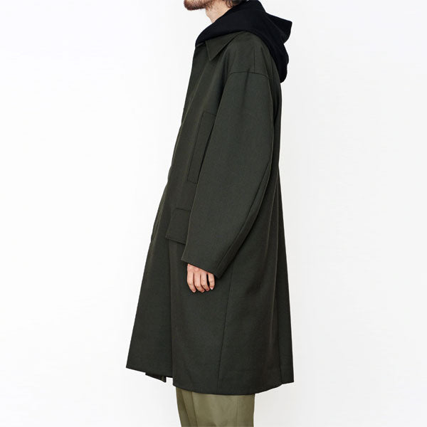 MAC COAT ORGANIC WOOL HEAVY TROPICAL (A22A-04CO01C) | MARKAWARE