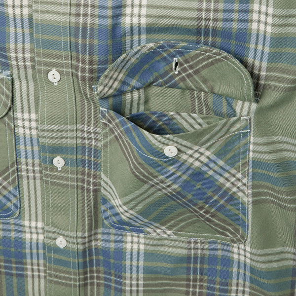 DAIWA PIER39 (ダイワピア39) TECH ELBOW PATCH WORK SHIRTS FLANNEL