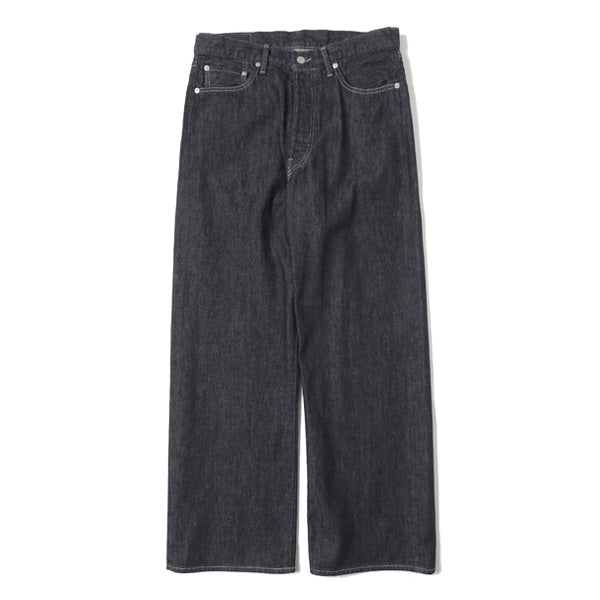 Colorfast Denim Five Pocket Wide Straight Pants (GM231-40113B