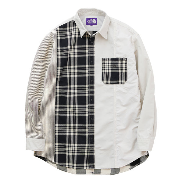 Plaid Patchwork Shirt (NT3101N) | THE NORTH FACE PURPLE LABEL