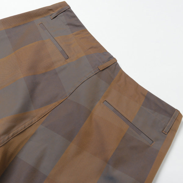 Check Gabardine Oversized Shorts (GM211-40058) | Graphpaper / ショートパンツ (MEN)  | Graphpaper正規取扱店DIVERSE