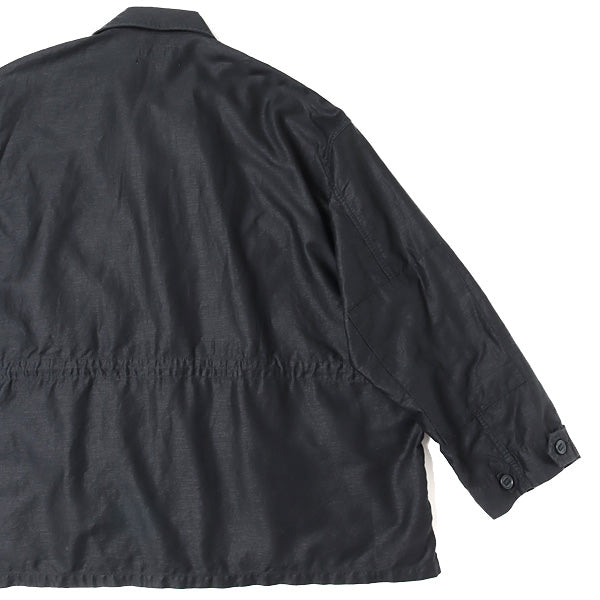 Cotton Linen Moleskin Military Jacket (GU221-30094) | Graphpaper