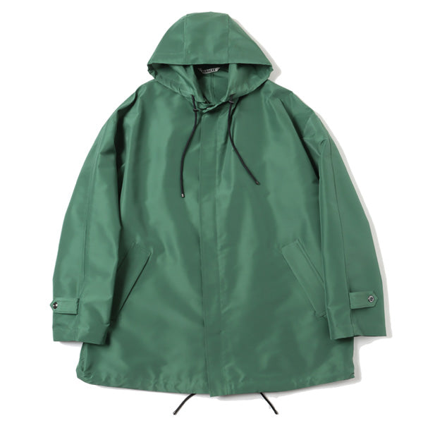 SILK POLYESTER GROSGRAIN HOODED BLOUSON (A22SB02GR) | AURALEE