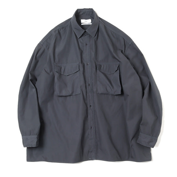 Garment Dyed Poplin Fatigue Shirt