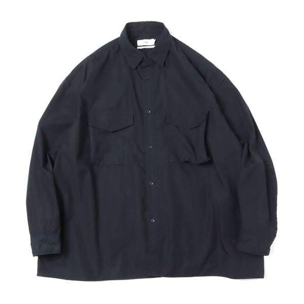 Garment Dyed Poplin Fatigue Shirt