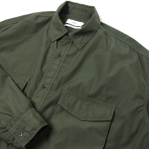 Garment Dyed Poplin Fatigue Shirt