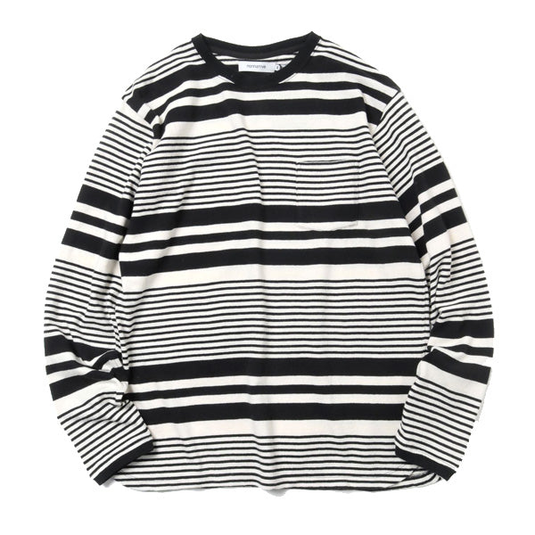 DWELLER L/S TEE COTTON JERSEY BORDER