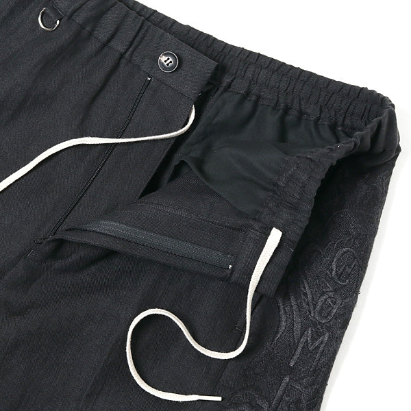 CHAOS EMBROIDERY LINEN TAPERED TROUSERS (20SS09PT119) | doublet