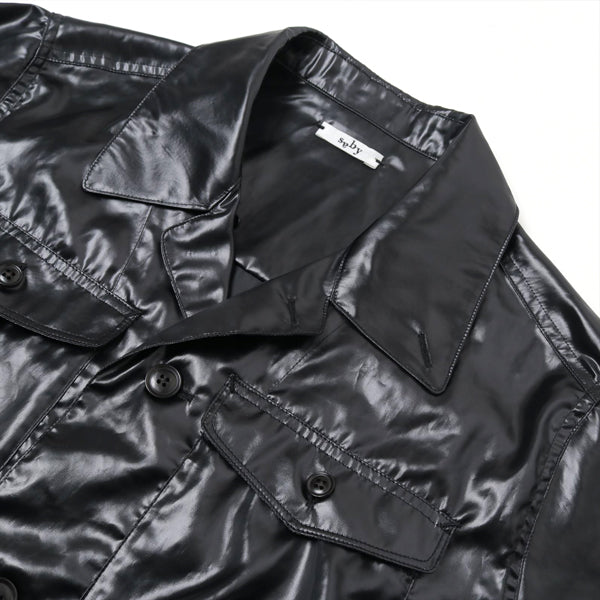 MIL SHT - Leather Vintage Satin - (21S-061204) | saby / シャツ