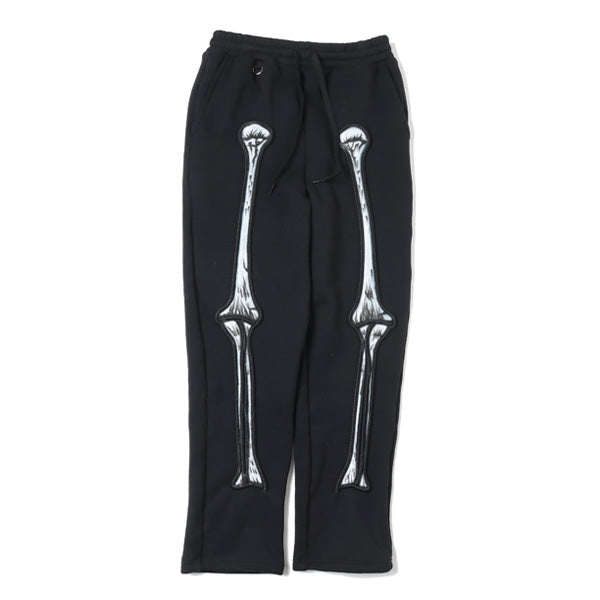 SKULL SHIRRING EMBROIDERY SWEAT PANTS (22SS36PT178) | doublet