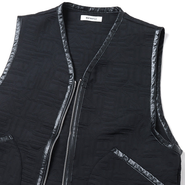 Quilted Jacquard Vest (M221-0103) | MATSUFUJI / ジャケット (MEN