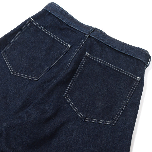 12oz Selvage Denim Long Belted Pants (BHS22S009) | blurhms 