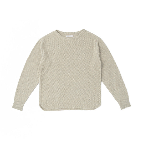 HONEYCOMB WUFFLE SWEATER (LONG SLEEVE) (181KN03) | OLD JOE & CO