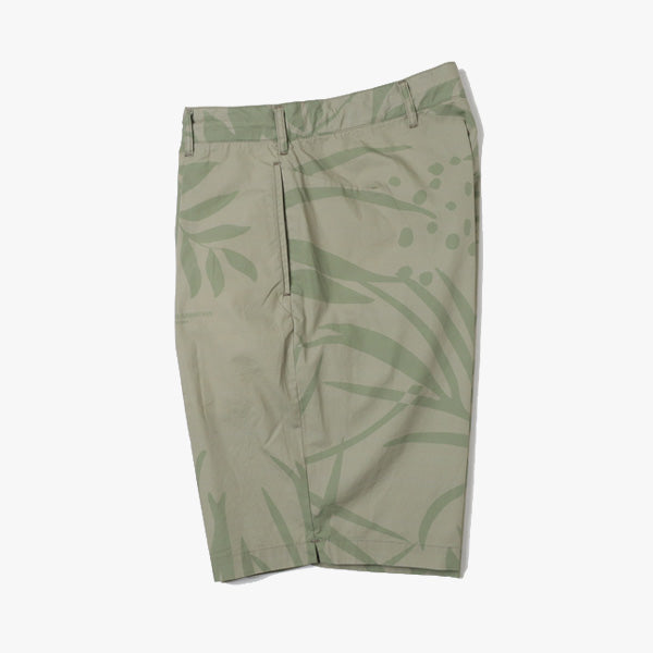 Sunset Short - Leaf Print Cotton Poplin (KM218) | ENGINEERED