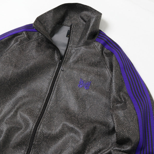 Track Jacket - Synthetic Leather / Python (GL222) | NEEDLES