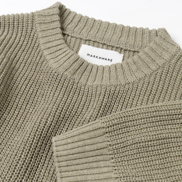 MOCK NECK PULL OVER ORGANIC COTTONxHEMPxPAPER YARN