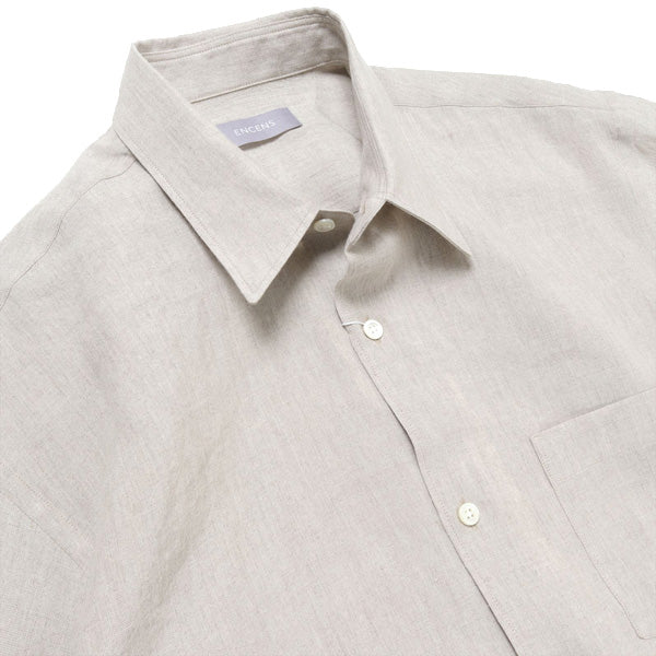 REGULAR COLLAR L/S SHIRT(LINEN)