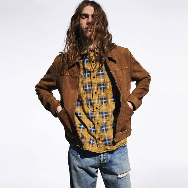 Oldmans Check Denim Western SH (2103-5001) | MINEDENIM / シャツ