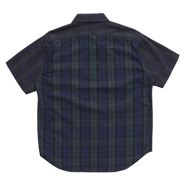 nanamica H/S Check Wind Shirt シャツ S 緑 紺
