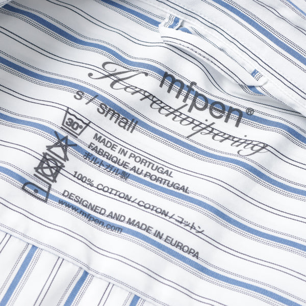 Ballroom Shirt(Royal Blue Stripe) (SS22-81) | mfpen / シャツ (MEN 