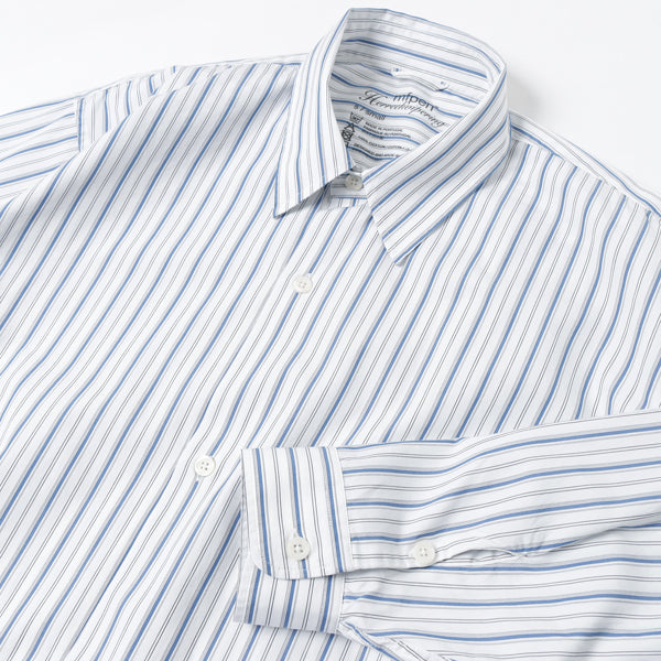 Ballroom Shirt(Royal Blue Stripe) (SS22-81) | mfpen / シャツ (MEN