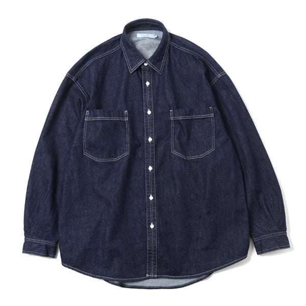 Denim Regular Collar Shirt OW (GM221-50077B) | Graphpaper / シャツ