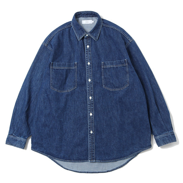 Denim Regular Collar Shirt FADE (GM221-50078B) | Graphpaper