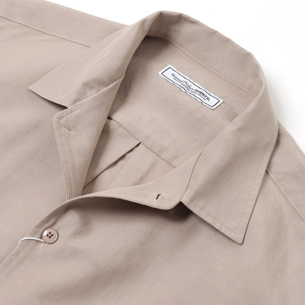 COTTON LINEN S/S OPEN COLLAR SHIRT (221-60304) | UNIVERSAL