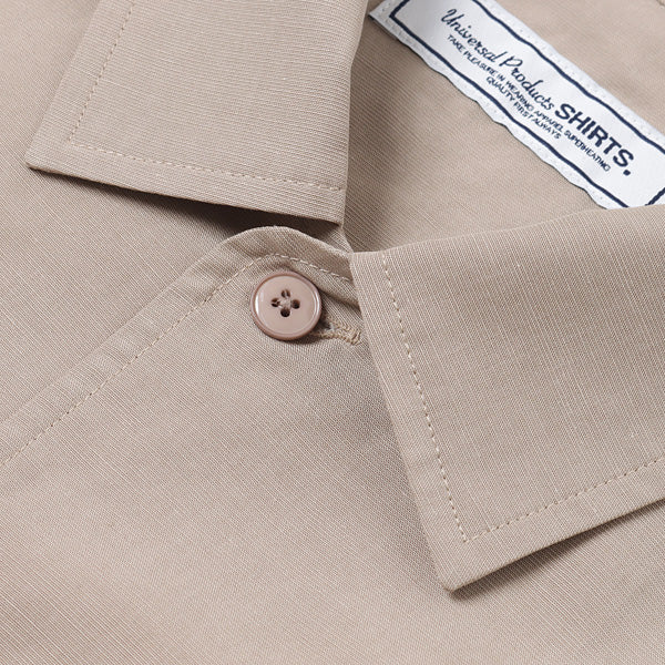 COTTON LINEN S/S OPEN COLLAR SHIRT (221-60304) | UNIVERSAL