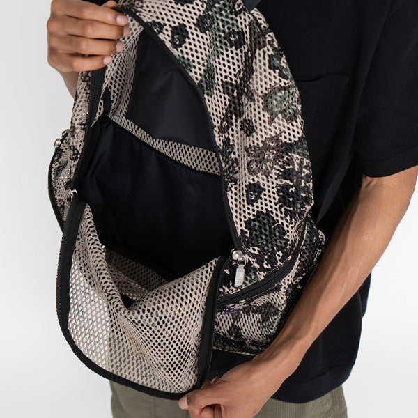 Botanical Print Mesh Day Pack (NN7211N) | THE NORTH FACE PURPLE ...