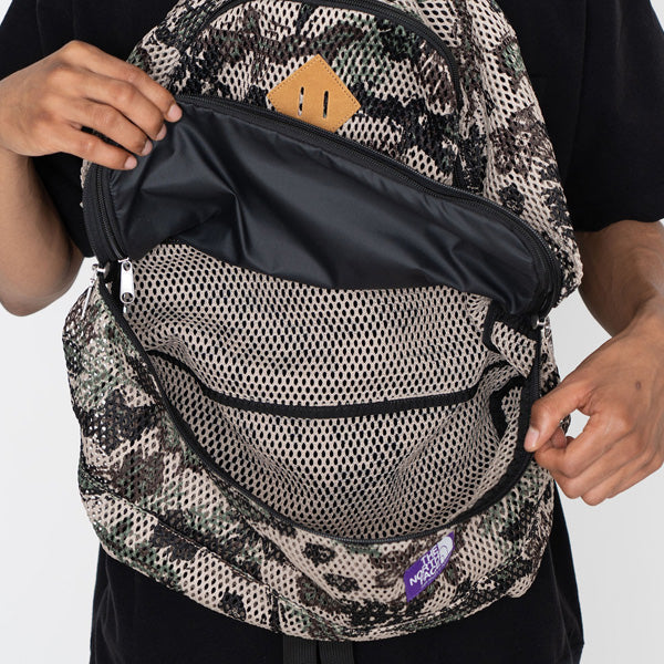 Botanical Print Mesh Day Pack (NN7211N) | THE NORTH FACE PURPLE