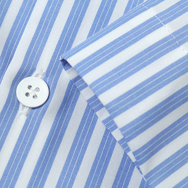 ATON GIZA stripe オーバサイズシャツ - www.sorbillomenu.com