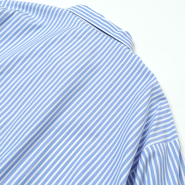 ATON GIZA stripe オーバサイズシャツ - シャツ