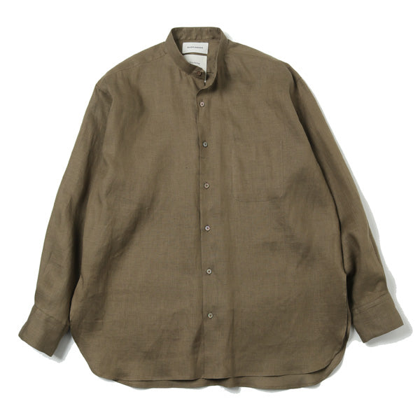 COMFORT FIT BAND COLLAR SHIRT HEMP (A21A-08SH02C) | MARKAWARE / シャツ (MEN) |  MARKAWARE正規取扱店DIVERSE