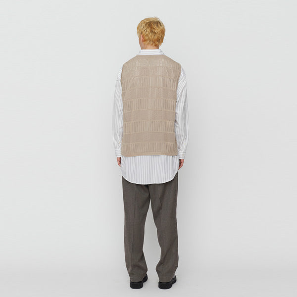 Typo Knit Vest (SS22-07) | mfpen / トップス (MEN) | mfpen正規取扱