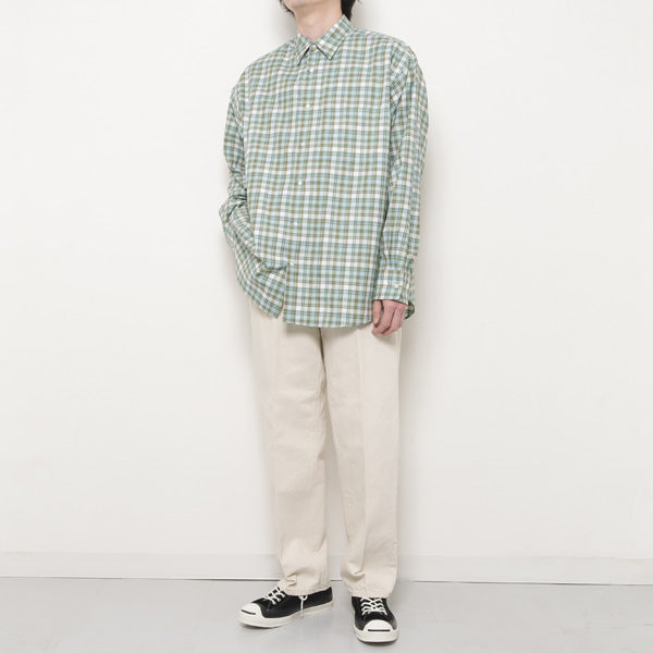 マーカウェア〉comfort fit soktas oxford check-