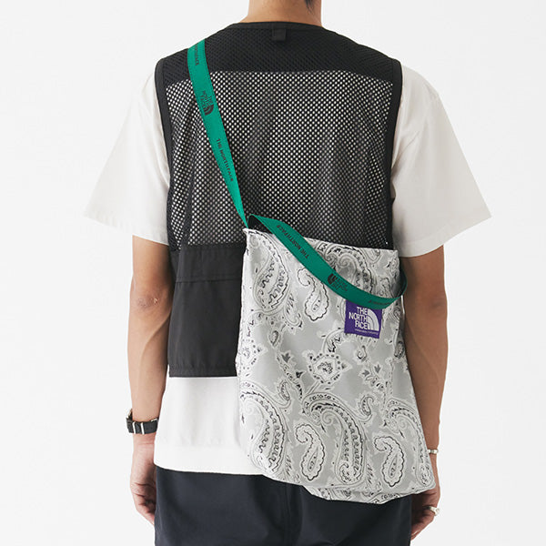 Paisley Print Logo Tape Tote (NN7921N) | THE NORTH FACE PURPLE