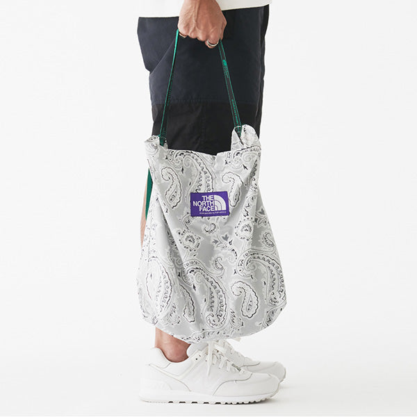 Paisley Print Logo Tape Tote (NN7921N) | THE NORTH FACE PURPLE