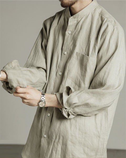 W COLLAR SHIRT HEMP (A22A-16SH01C) | MARKAWARE / シャツ (MEN