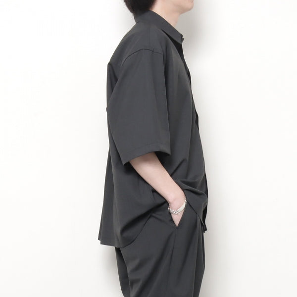 WOOL RAYON OVERSIZED S/S SHIRT