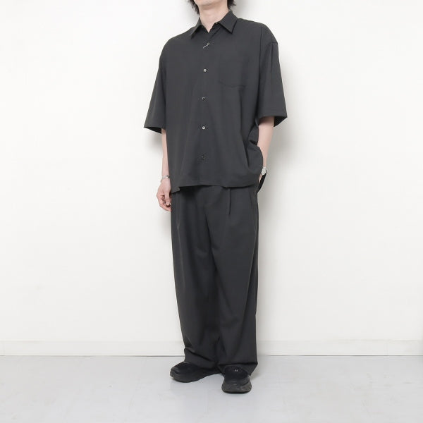 WOOL RAYON OVERSIZED S/S SHIRT