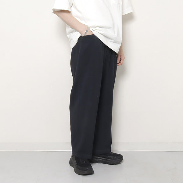 Two-tuck Wide Tapered Pants(強撚ツイル左上がり) (FR0201-M4004 