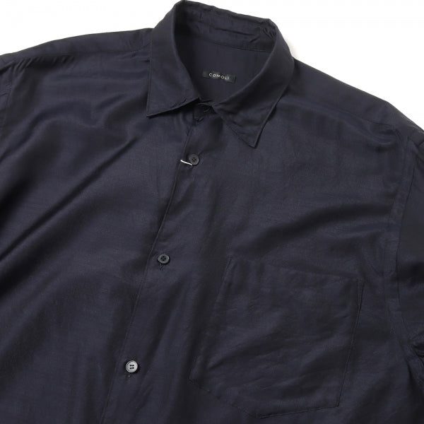 タグ付き ウールシルク コモリシャツ V01-02008 size1 - シャツ