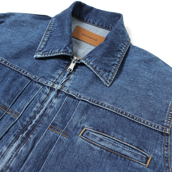 Stone Bio Wash Denim Jacket (M213-0105) | MATSUFUJI / Jacket (MEN) |  MATSUFUJIAuthorized DealerDIVERSE