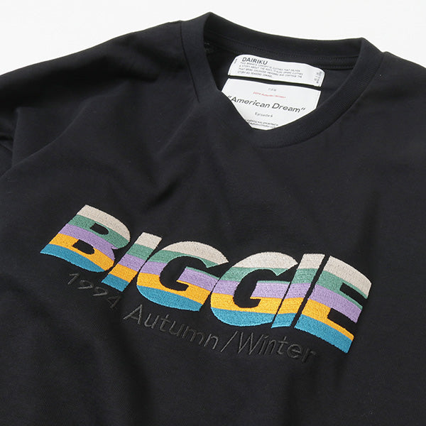 DAIRIKU | "BIGGIE" Layered-Sleeve T 黒