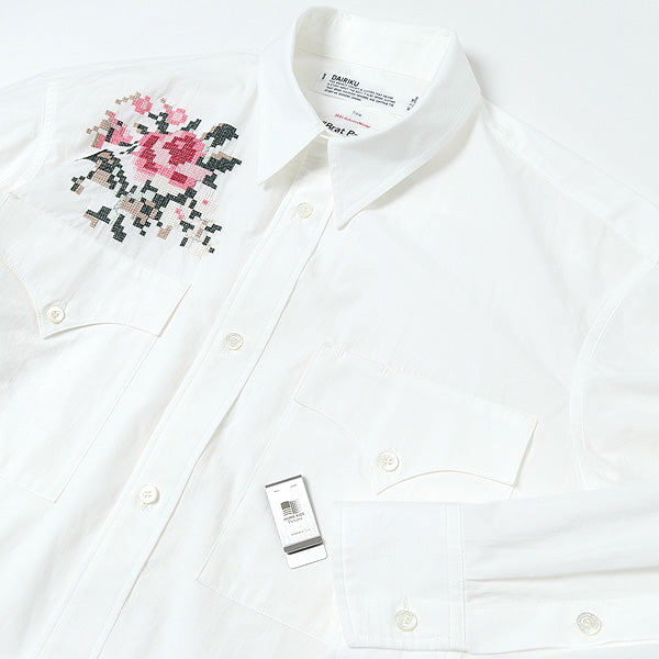 Dairiku 21aw Flower Cross Em Shirt