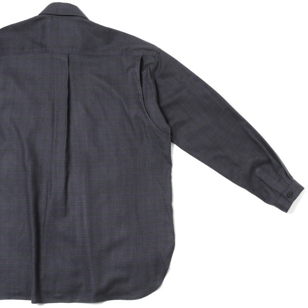 Flannel Check Utility Oversize Shirt (M213-0302) | MATSUFUJI